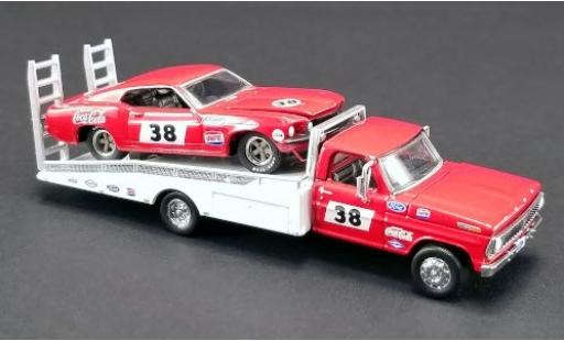 Ford Mustang 1/64 ACME No.38 Allan Moffat Racing Trans-Am 1969 avec F-350 Ramp Truck A.Moffat coche miniatura