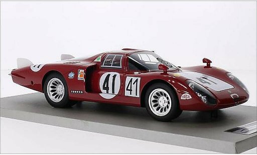 Alfa Romeo 33.2 coda lunga 1/18 Tecnomodel No.41 Autodelta 24h Le Mans 1968 /N.Vaccarella coche miniatura