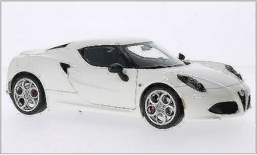 Alfa Romeo 4C coupe 1/18 Autoart metalico blanco 2013 coche miniatura