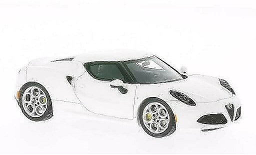 Alfa Romeo 4C coupe 1/43 Spark blanco coche miniatura