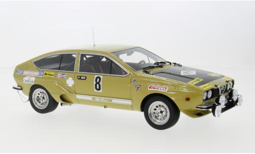 Alfa Romeo Alfetta 1/18 Lucky Step Models GT Gr.2 Rally 4 Regioni 1975 #8 F.Svizzero/G.Masetto 1:18 coche miniatura