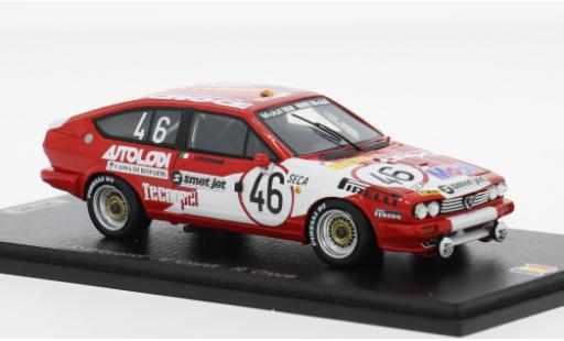Alfa Romeo GT 1/43 Spark V6 24h Spa 1982 #46 R.Drovandi/V.Ciardi 1:43 coche miniatura