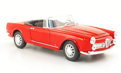 Coche miniatura Alfa Romeo Spider 1/24 Welly 2600 rojo 1:24 Alfa Romeo Spider 1/24 Welly 2600 rojo 1:24 coche miniatura