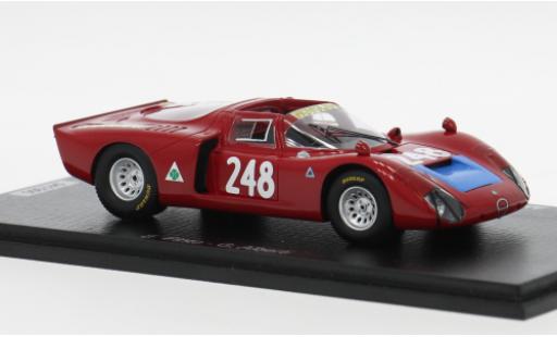 Alfa Romeo T33 1/43 Spark /2 Targa Florio 1969 #1969 E.Pinto/G.Alberti 1:43 coche miniatura