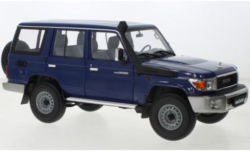 Coche miniatura Toyota Land Cruiser 1/18 Almost Real 76 azul 2017 Toyota Land Cruiser 1/18 Almost Real 76 azul 2017 coche miniatura