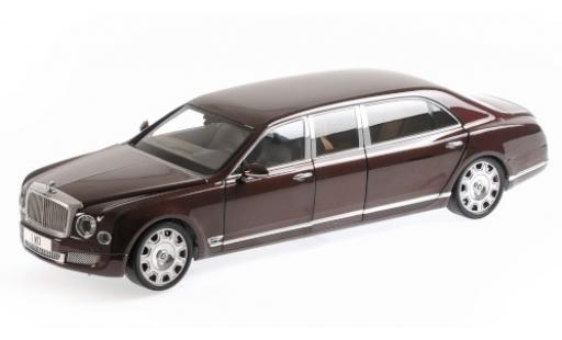 Bentley Mulsanne 1/18 Almost Real Grand Limousine by Mulliner rojo/rojo 2017 y compris les set de wagon porte-conteneurs coche miniatura