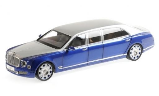 Bentley Mulsanne 1/18 Almost Real Grand Limousine by Mulliner gris/metalico azul 2017 coche miniatura