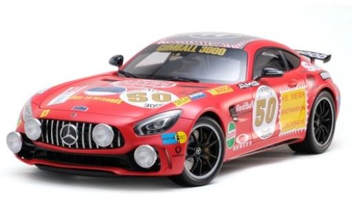 Mercedes AMG GT 1/18 Almost Real R (C190) 2017 Rote Sau avec Zusatzscheinwerfern No.50 Gumball 3000 coche miniatura