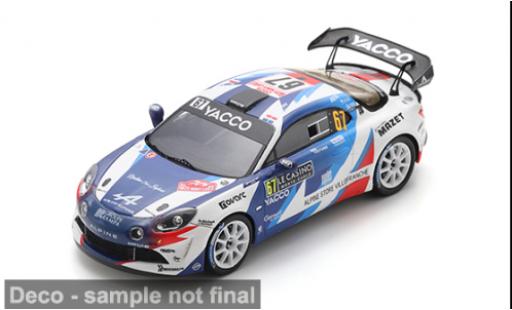Alpine A110 1/43 Spark Rally RGT Rally Monte Carlo 2025 #67 R.Astier/D.Giraudet 1:43 coche miniatura