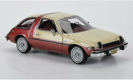 AMC Pacer berline 1/43 Neo beige/rojo 1975 coche miniatura