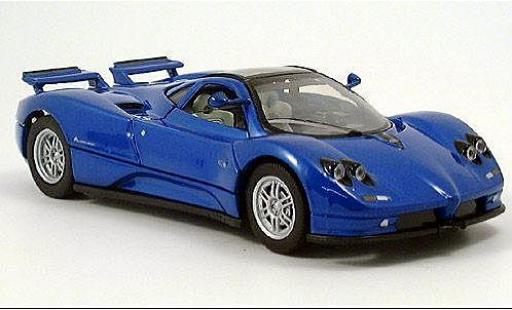 Coche miniatura Pagani Zonda 1/24 Motormax C12 metalico azul Pagani Zonda 1/24 Motormax C12 metalico azul coche miniatura