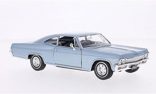 Coche miniatura Chevrolet Impala 1/24 Welly SS 396 metalico azul 1965 Chevrolet Impala 1/24 Welly SS 396 metalico azul 1965 coche miniatura