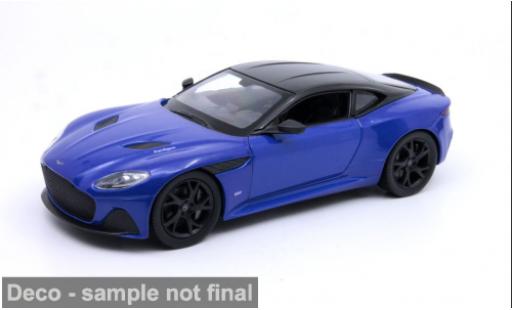 Aston Martin DBS 1/24 Welly blau/schwarz 1:24 coche miniatura