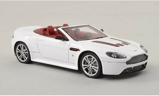 Aston Martin V12 Vantage roadster 1/43 Spark Vantage blanco LHD 2012 coche miniatura