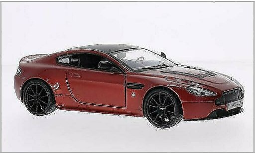Aston Martin V12 Vantage s 1/24 Motormax Vantage metalico rojo/negro coche miniatura
