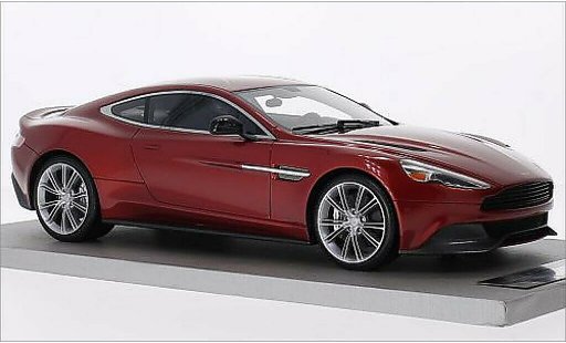 Aston Martin Vanquish coupe 1/18 Tecnomodel metalico rojo coche miniatura