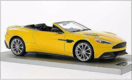 Aston Martin Vanquish volante 1/18 Tecnomodel amarillo 2014 coche miniatura