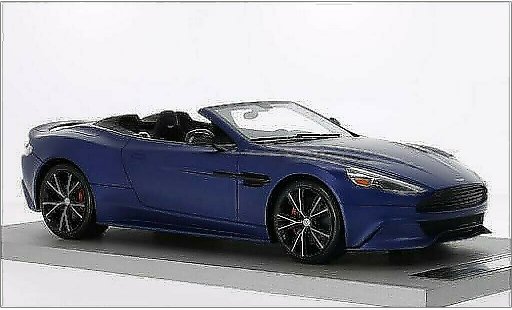Aston Martin Vanquish volante 1/18 Tecnomodel mate-azul coche miniatura