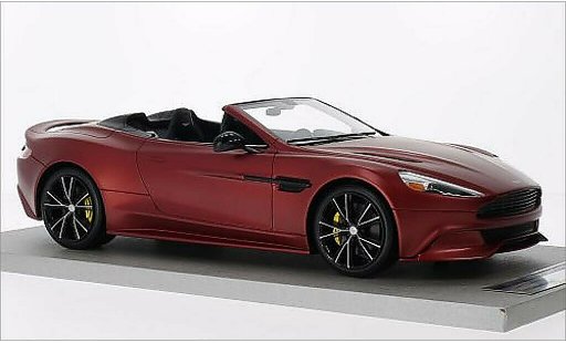 Aston Martin Vanquish volante 1/18 Tecnomodel mate-rojo 2014 coche miniatura