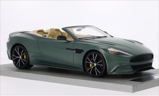 Aston Martin Vanquish volante 1/18 Tecnomodel mate-verde coche miniatura