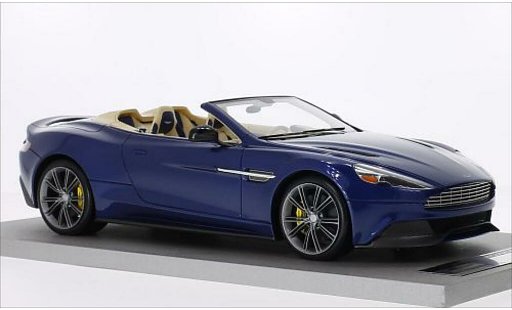 Aston Martin Vanquish volante 1/18 Tecnomodel metalico azul coche miniatura