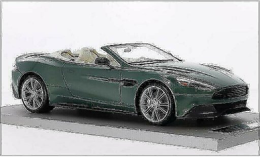 Aston Martin Vanquish volante 1/18 Tecnomodel metalico verde coche miniatura