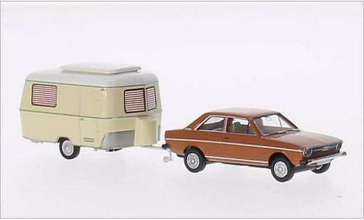 Audi 80 berline 1/87 Brekina marron coche miniatura