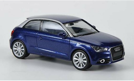 Audi A1 citadine 1/87 Herpa azul 2010 coche miniatura