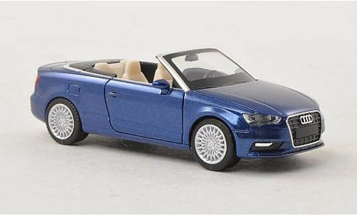 Audi A3 cabriolet 1/87 Herpa Descapotable azul coche miniatura