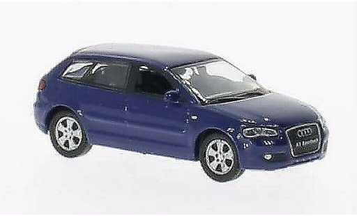 Audi A3 sportback 1/87 Welly azul coche miniatura