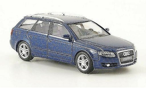 Audi A4 avant 1/87 Busch azul Facelift 2005 coche miniatura