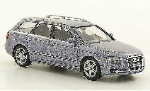 Audi A4 avant 1/87 Busch gris-azul Facelift 2005 coche miniatura