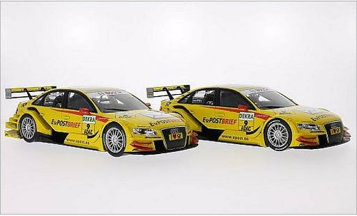 Audi A4 dtm 1/18 Norev amarillo No.9 EPost Brief 2011 coche miniatura