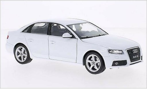 Audi A4 berline 1/24 Welly blanco 2009 coche miniatura