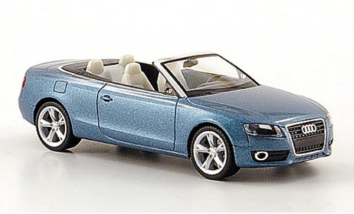 Audi A5 cabriolet 1/87 Herpa Descapotable azul 2009 coche miniatura