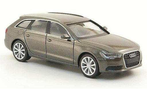 Audi A6 avant 1/87 Herpa (C7) gris 2011 coche miniatura