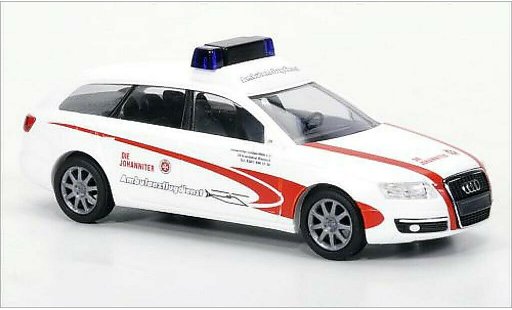 Audi A6 secours 1/87 Busch Avant Die Johanniter 2004 coche miniatura