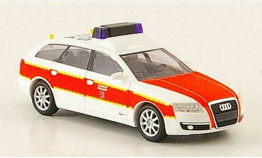 Audi A6 secours 1/87 Busch Avant Bomberos Dusseldorf coche miniatura