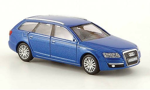 Audi A6 avant 1/87 Busch azul CMD 2004 coche miniatura