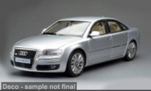 Coche miniatura Audi A8 D3 W12 silber 1/18 Sun Star