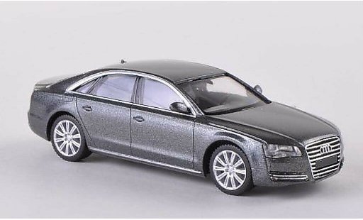 Audi A8 berline 1/87 Herpa (D4) gris 2012 coche miniatura