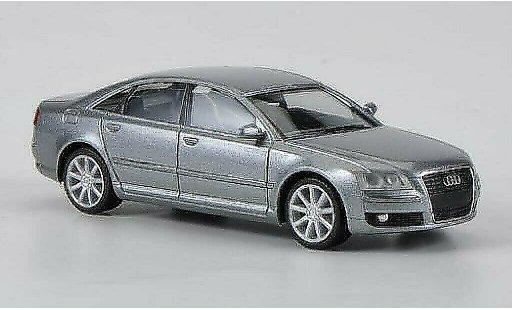 Audi A8 berline 1/87 Herpa gris 2005 coche miniatura