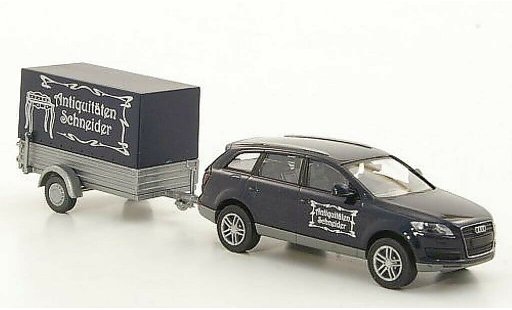 Audi Q7 suv 1/87 Wiking mit Anhanger Antiquitaten Schneider coche miniatura