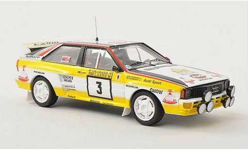 Audi Quattro rallye 1/43 Trofeu No.3 1000 Lakes Rally 1984 /B.Cederberg coche miniatura