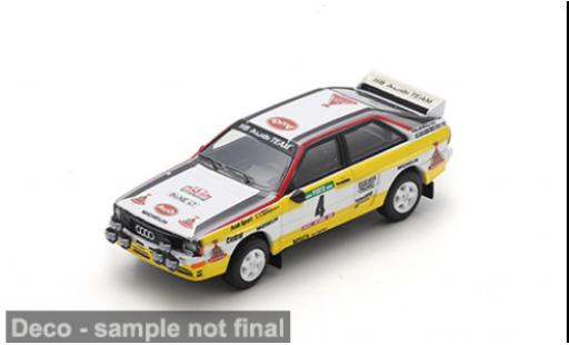 Audi Quattro 1/64 Schuco quattro Rallye WM Rallye Portugal 1984 HB Team HB #4 W.R&ouml;hrl/C.Geistd&ouml;rfer 1:64 coche miniatura