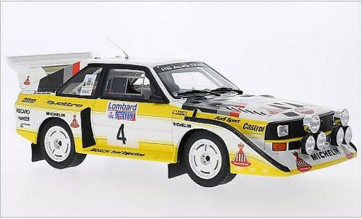Audi Sport Quattro s1 1/18 Ottomobile No.4 HB Team HB Rally RAC Lombard 1985 coche miniatura