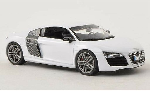Audi R8 coupe 1/43 Schuco Facelift blanco coche miniatura