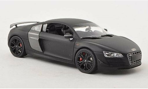 Audi R8 gt 1/43 Schuco mate-negro/carbon coche miniatura