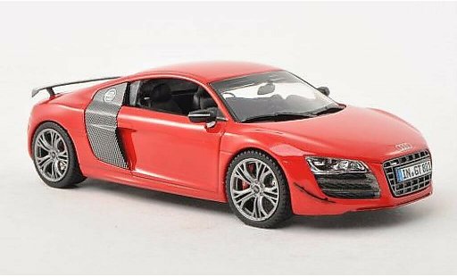 Audi R8 gt 1/43 Schuco rojo/carbon coche miniatura