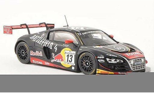 Audi R8 lms 1/43 Spark Ultra No.13 Battlefield 4 24h of Spa 2013 /M.Fassler coche miniatura